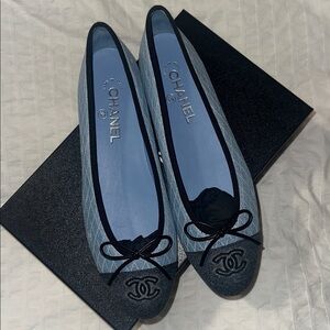 Chanel Denim Ballet Flats from 25P